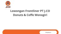Lowongan Frontliner PT J.CO Donuts & Coffe Wonogiri