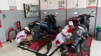 AHASS TEFA SMKN1: Servis Motor Gratis, Jurnalis Semarang Diajak!