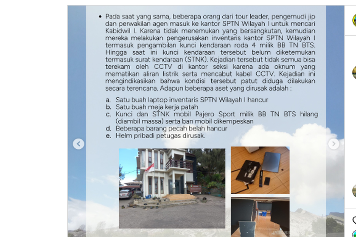 Bentrok Bromo: Sopir Jip Vs. Pajero, Laptop Rusak, STNK Hilang