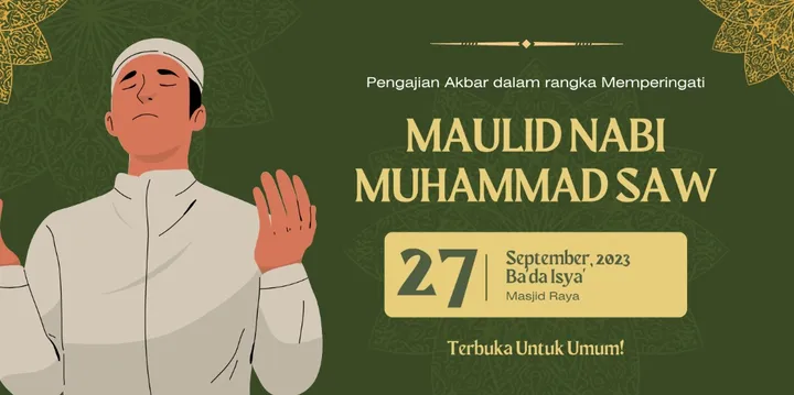 Desain Banner Maulid Nabi: Simpel, Keren, Edit Mudah di HP