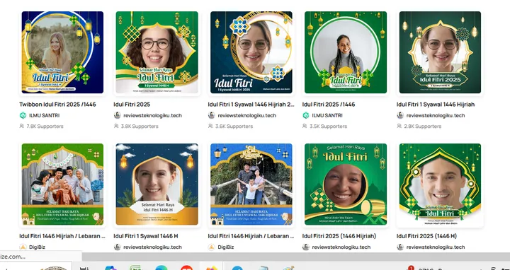 Download Twibbon Idul Fitri 2025: 15 Desain Terbaik, Warna-Warni Menawan