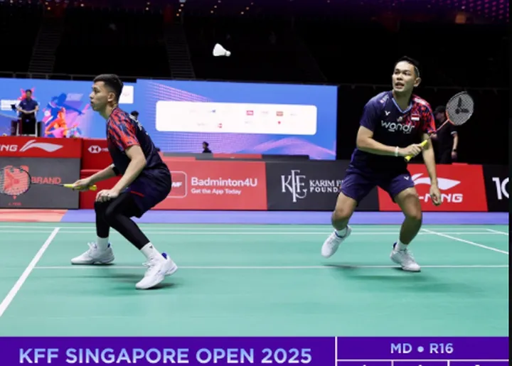 Fajar/Rian Tantang Astrup/Rasmussen: Live Score Singapore Open 2025