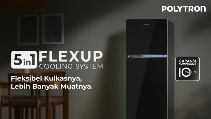 Kulkas Polytron FlexUp 5in1: Kapasitas Jumbo, Harga 3 Jutaan!