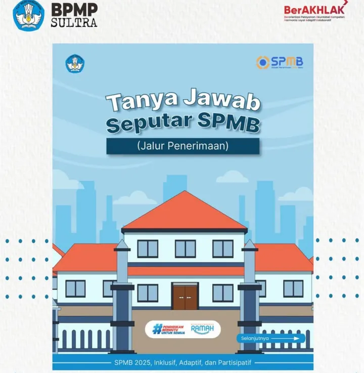 Kuota SPMB 2025 Sultra: Cek Jalur Penerimaan SD-SMA