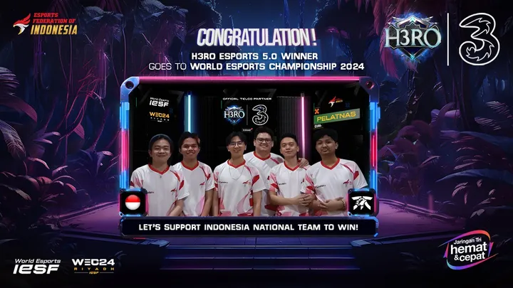 Tri H3RO Esports 5.0: Juara Banten Kibarkan Bendera Indonesia di World Esports