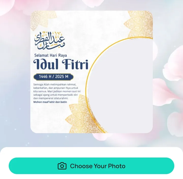 Unduh Gratis Twibbon Idul Fitri 1444 H: Desain Terbaru & Elegan